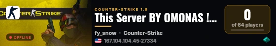 This Server BY OMONAS !!! <cs.iTi.lt> www.omonas.com live status badge