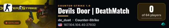 Devils Door | DeathMatch live status badge