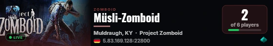 Müsli-Zomboid live status badge