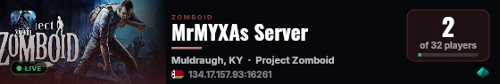 MrMYXAs Server live status badge