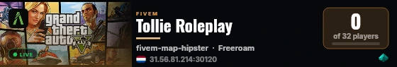 Tollie Roleplay live status badge