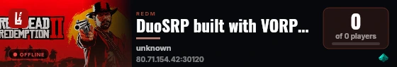 DuoSRP built with VORPCore! live status badge