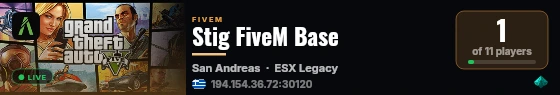 Stig FiveM Base  live status badge