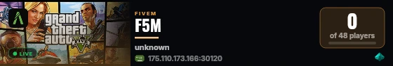 F5M live status badge