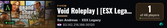Void Roleplay | [ESX Legacy] live status badge
