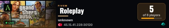  Roleplay live status badge