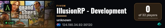IllusionRP - Development live status badge