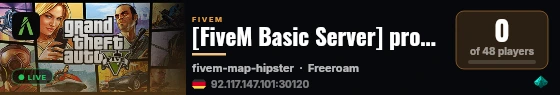 [FiveM Basic Server] prodcop live status badge