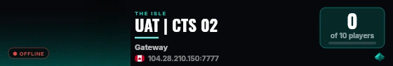 UAT | CTS 02 live status badge