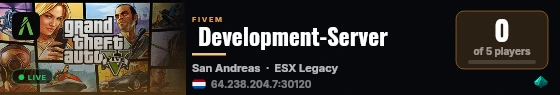  Development-Server live status badge