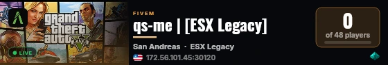 qs-me | [ESX Legacy] live status badge