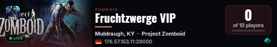 Fruchtzwerge VIP live status badge
