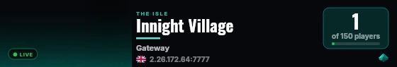 Innight Village live status badge