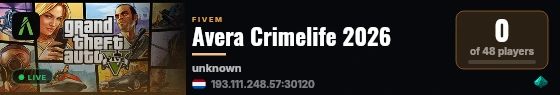 Avera Crimelife 2026 live status badge