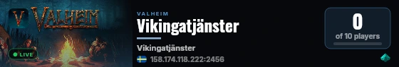 Vikingatjänster live status badge