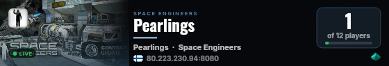Pearlings live status badge