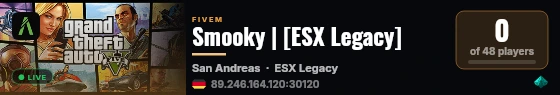 Smooky | [ESX Legacy] live status badge