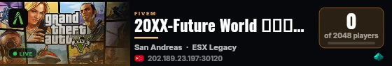 20XX-Future World 免白直进｜团队入驻扶持 ↟ live status badge