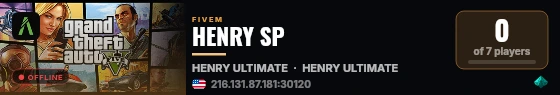 HENRY SP live status badge