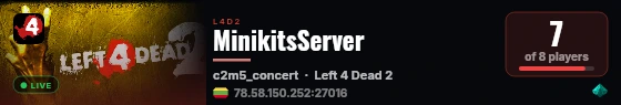 Left 4 Dead 2 live status badge