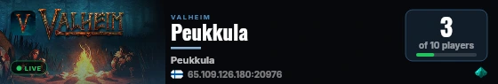 Peukkula live status badge