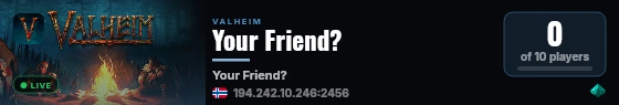 Your Friend? live status badge