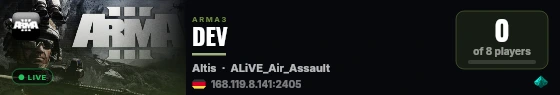 DEV live status badge