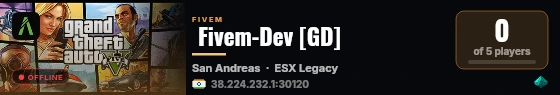  Fivem-Dev [GD] live status badge