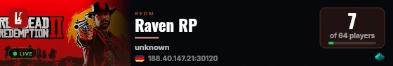 Raven RP live status badge