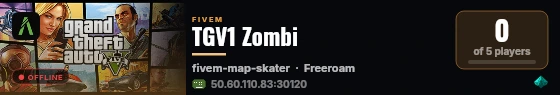 TGV1 Zombi live status badge