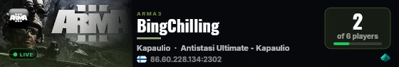 BingChilling live status badge