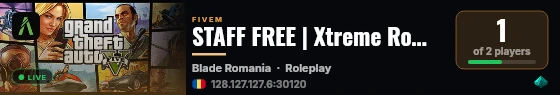 STAFF FREE | Xtreme Romania live status badge