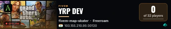 YRP DEV live status badge