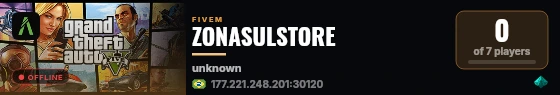 ZONASULSTORE live status badge