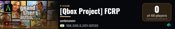 [Qbox Project] FCRP live status badge