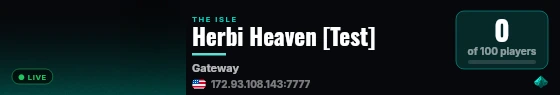 Herbi Heaven [Test] live status badge