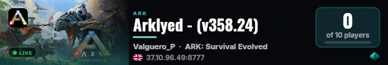Arklyed - (v358.24) live status badge