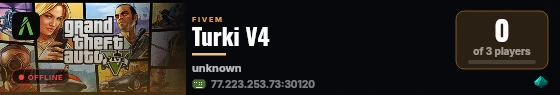 Turki V4 live status badge