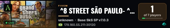  ^8 STREET SÃO PAULO- ^1ROLEPLAY live status badge