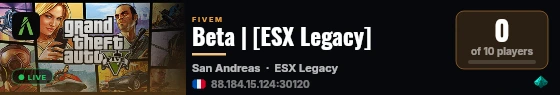 Beta | [ESX Legacy] live status badge