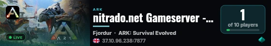nitrado.net Gameserver - (v361.7) live status badge