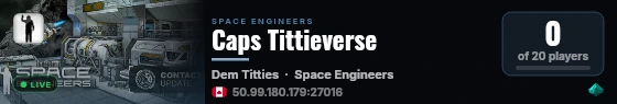 Caps Tittieverse live status badge