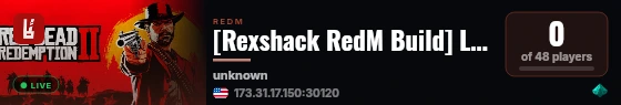 [Rexshack RedM Build] LOCAL DEV SERVER live status badge