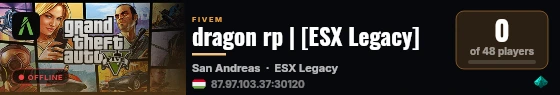 dragon rp | [ESX Legacy] live status badge