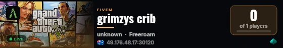 grimzys crib live status badge