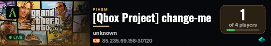 [Qbox Project] change-me live status badge