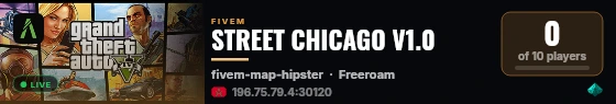 STREET CHICAGO V1.0 live status badge