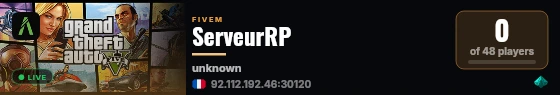 ServeurRP live status badge