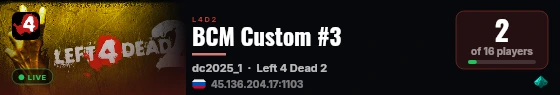 BCM Custom #3 live status badge