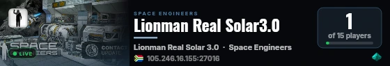Lionman Real Solar3.0 live status badge